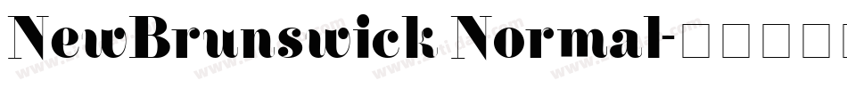 NewBrunswick Normal字体转换